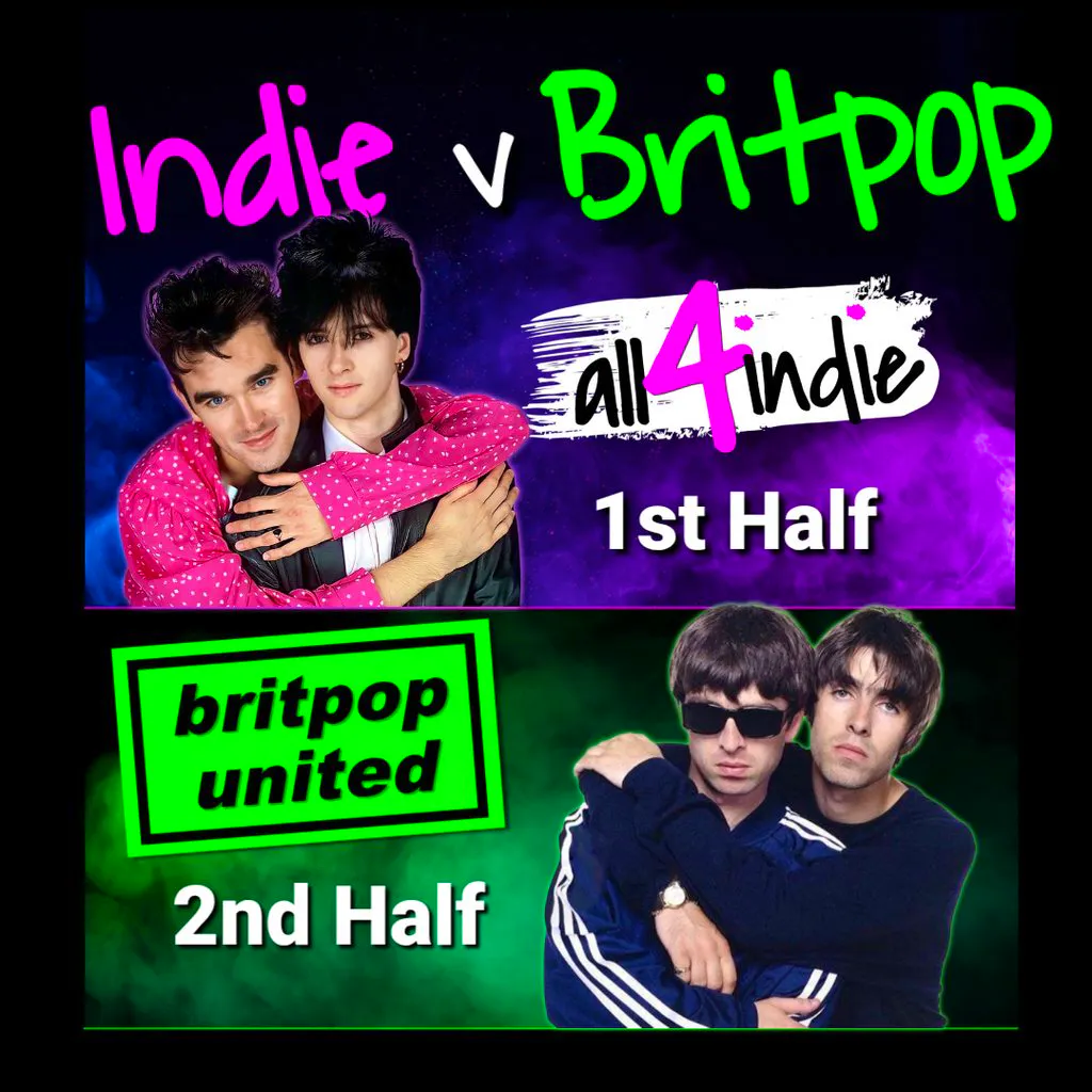Indie v Britpop Double Headliner at Saltbox Bar
