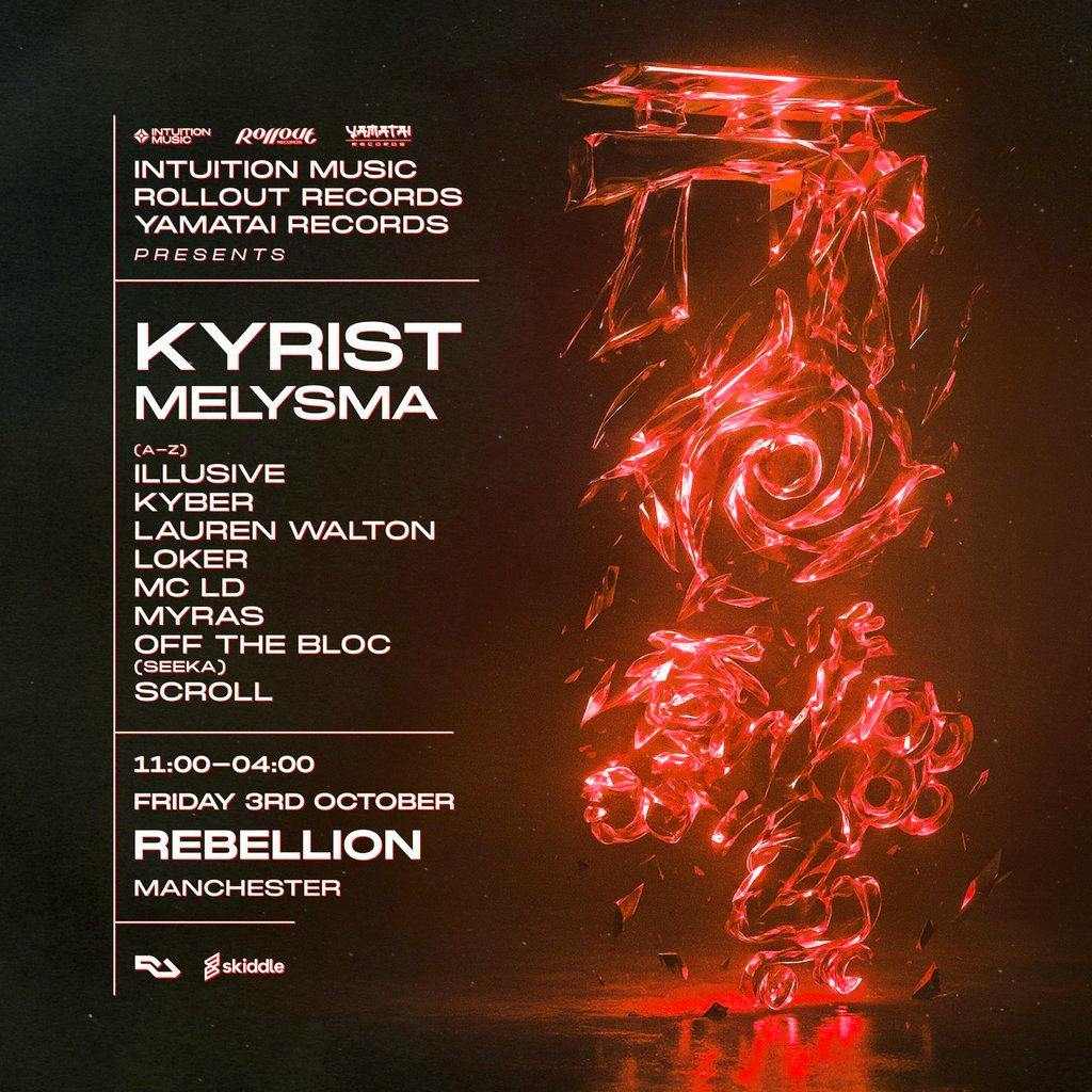 Intuition/Rollout/Yamatai present Kyrist & Melysma at Rebellion