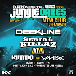 Hooked x Konkrete x Jungle Cakes Presents Decline, Serial Killaz