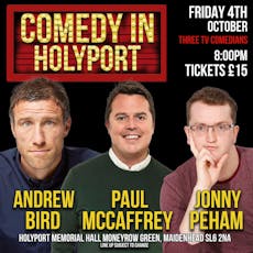 Comedy in Holyport at Holyport Memorial Hall