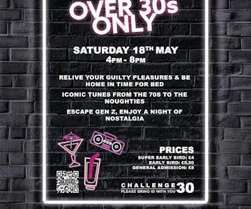 Over 30's Daytime Clubbing
