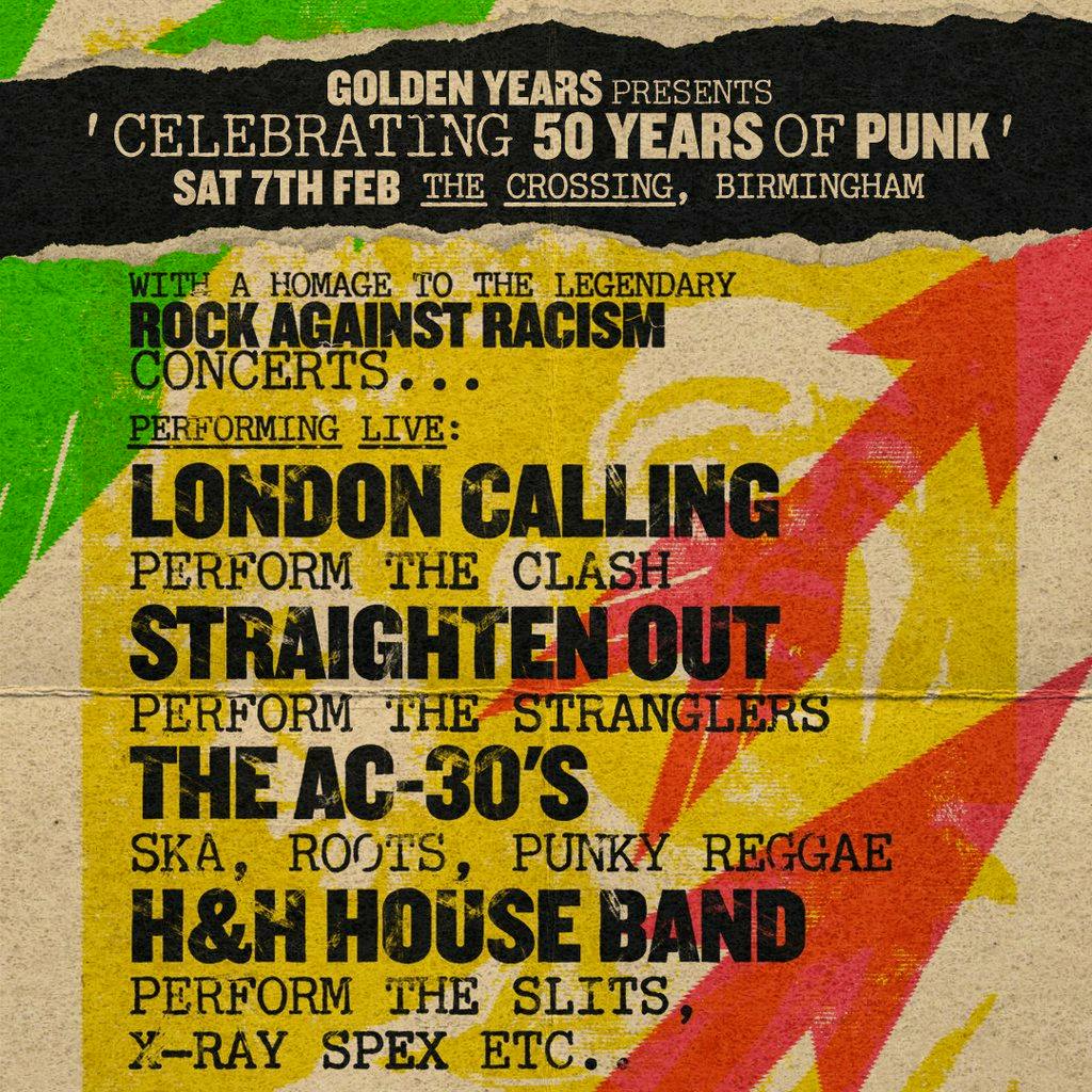 Celebrating 50 Years of Punk w/ London Calling, Straighten Out + at The Crossing Digbeth