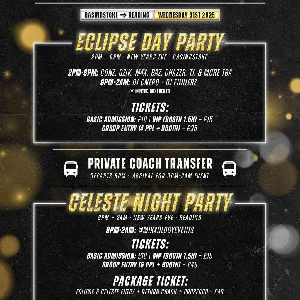 InTheMix NYE at Eclipse Bar Basingstoke  8 Winchester Street RG21 7DY