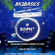 BK2Basics summer jam party at Sophys Digbeth