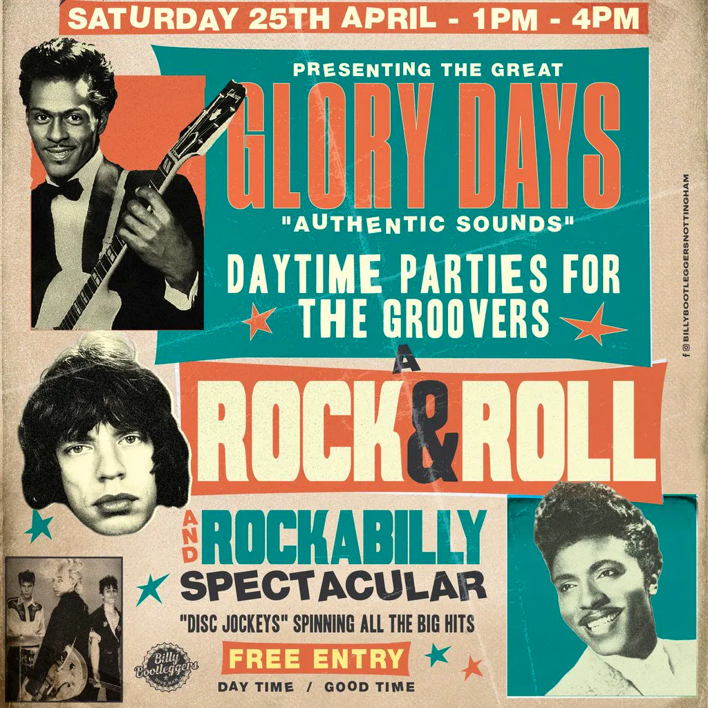 GLORY DAYS - A Rock & Roll and Rockabilly Spectacular at Billy Bootleggers Nottingham
