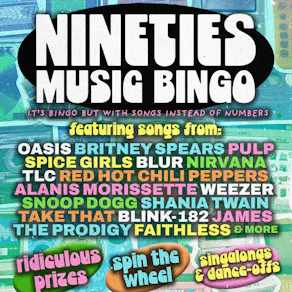 90s Music Bingo