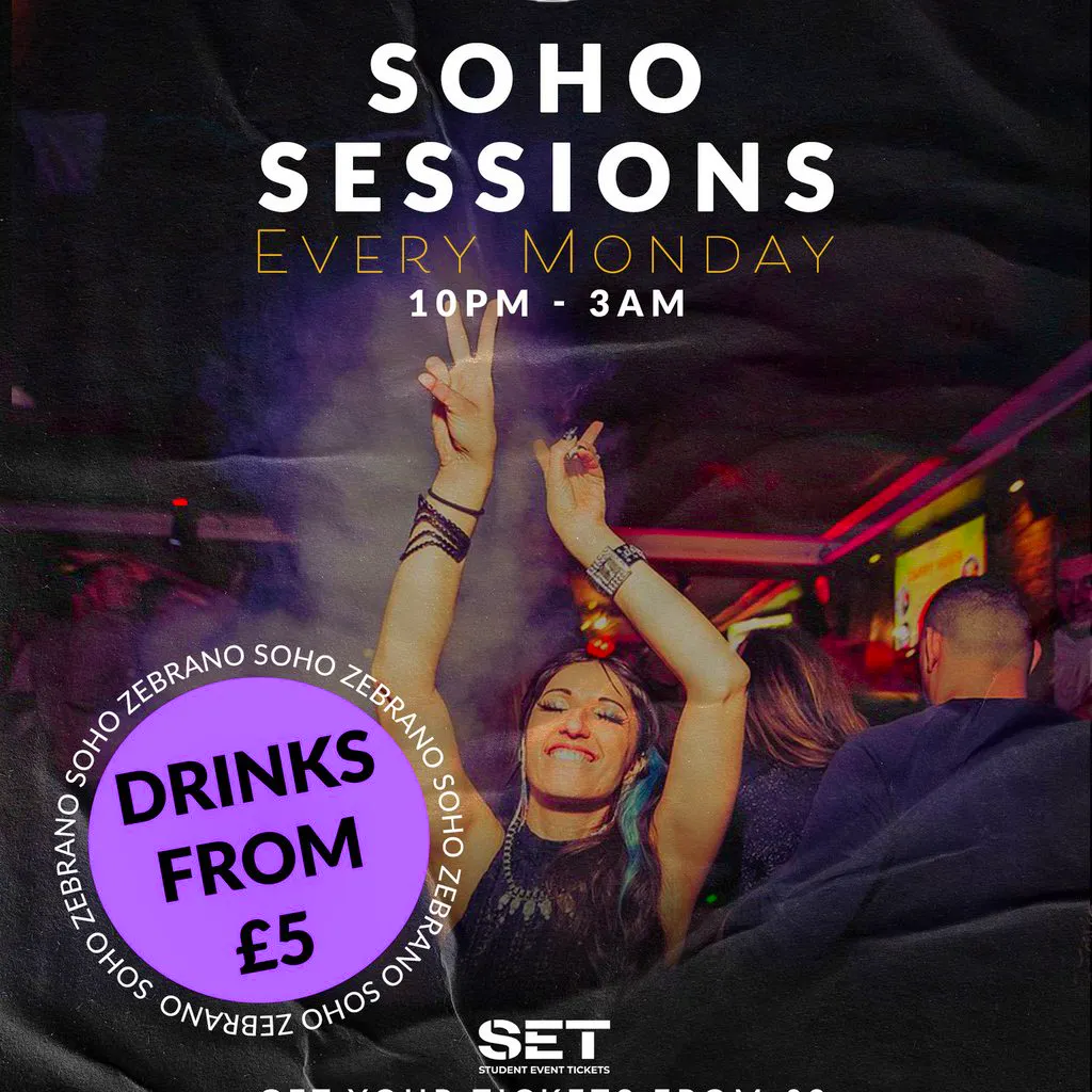 Soho Sessions @ Zebranos Every Monday at Zebrano Soho