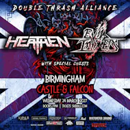 EVIL INVADERS + HEATHEN Double Thrash Alliance Co-Headliner Tour at The Castle And Falcon