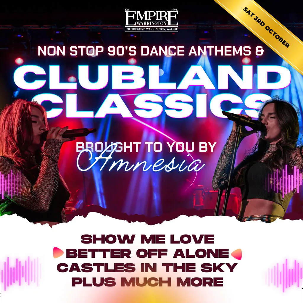 Amnesia - Club Classics at Empire Warrington