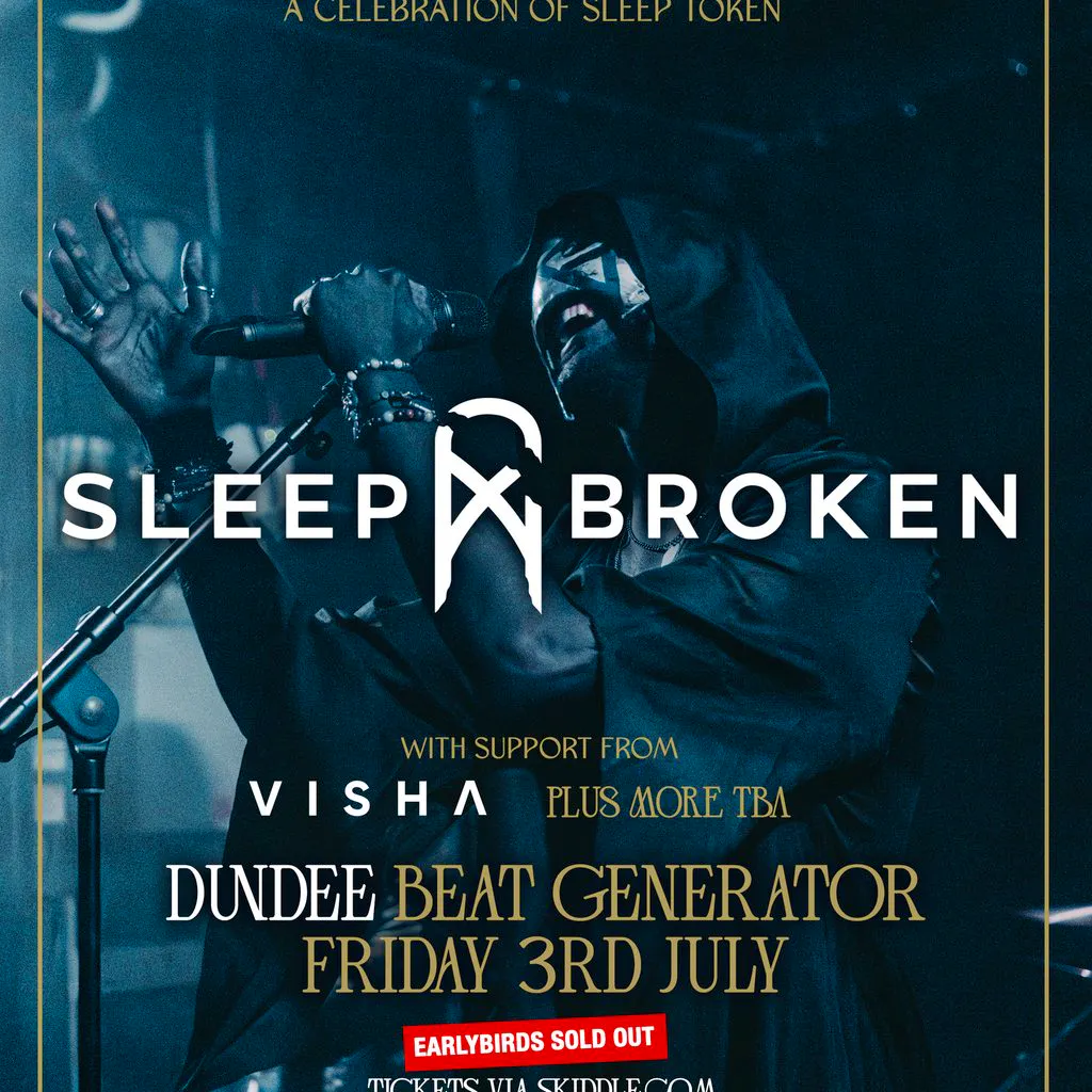 SLEEP BROKEN - Sleep Token Tribute + support at Beat Gen, Dundee at Beat Generator Dundee