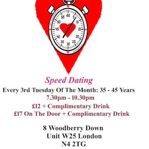 Speed Dating 35 - 45 years Tuesdays