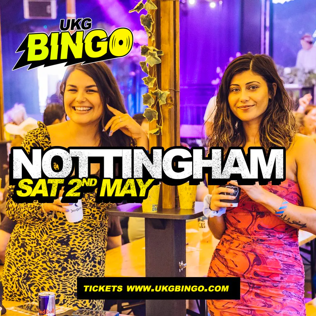 UKG Bingo Sat 2nd May Nottingham at The Mixologist Cocktail And Wine Bar