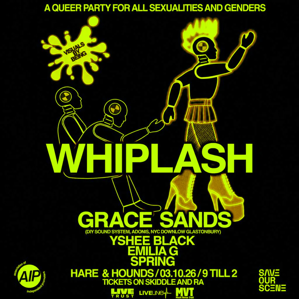 WHIPLASH ft. Grace Sands // Emilia G // Spring // Yshee Black at Hare And Hounds Kings Heath