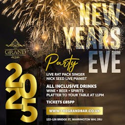 New Years Eve At The Grand Tickets | The Grand Warrington  | Tue 31st December 2024 NYE Lineup
