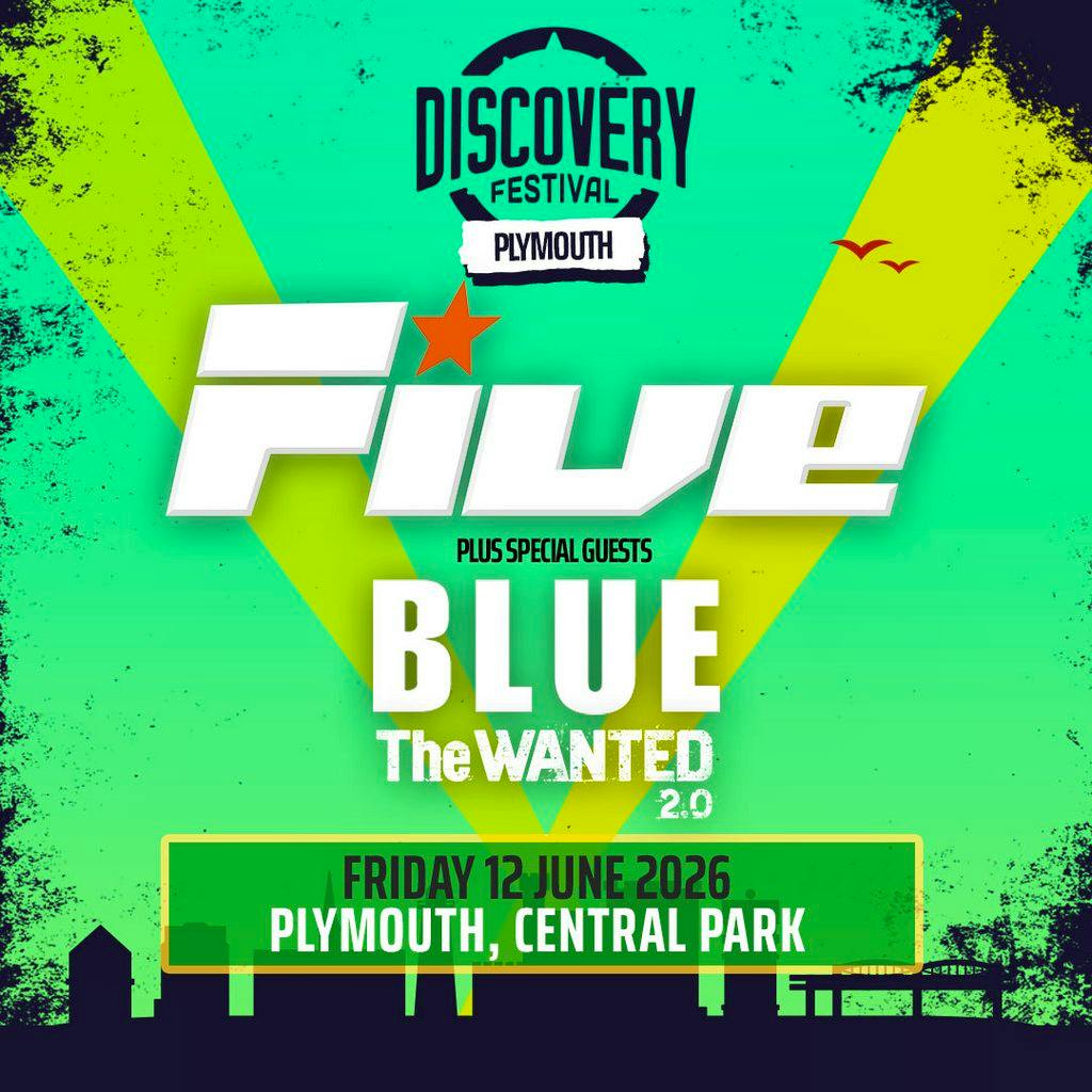 Discovery Festival Presents Five, Blue and The Wanted 2.0 at Central Park Plymouth