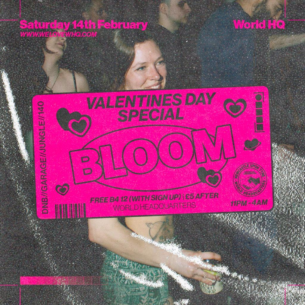 BLOOM - FREE RAVE - D'n'B, Jungle, UK Garage, 140 at World Headquarters