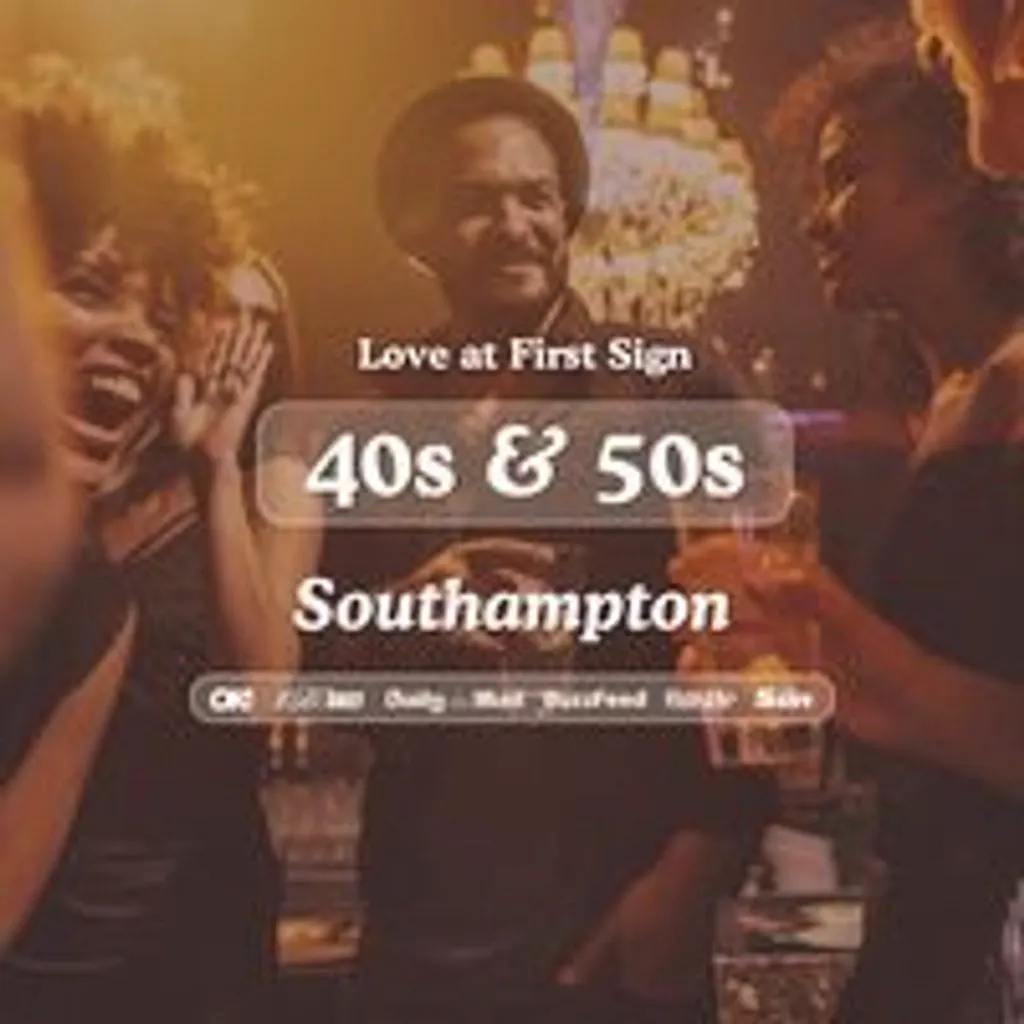 40s & 50s Singles Night @ Turtle Bay Soton| Love at First Sign at Turtle Bay