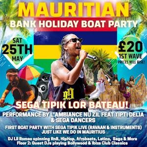 Mauritian Boat party and after party - May Bank Holiday weekend