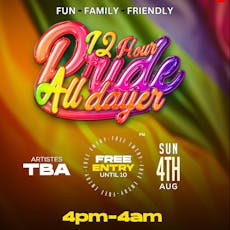 Pride Sunday ALLDAYER (Free Entry) at The Volks Nightclub