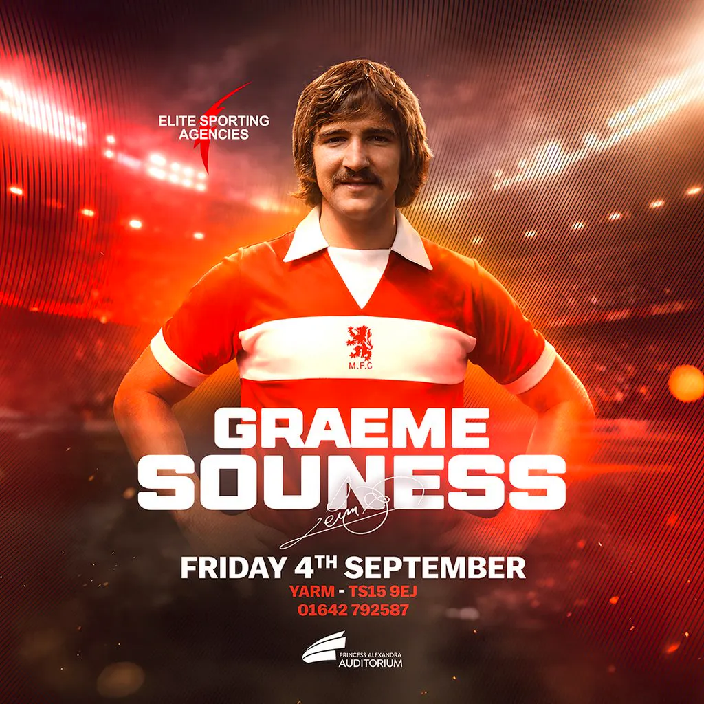 An Audience with Graeme Souness at Princess Alexandra Auditorium Yarm
