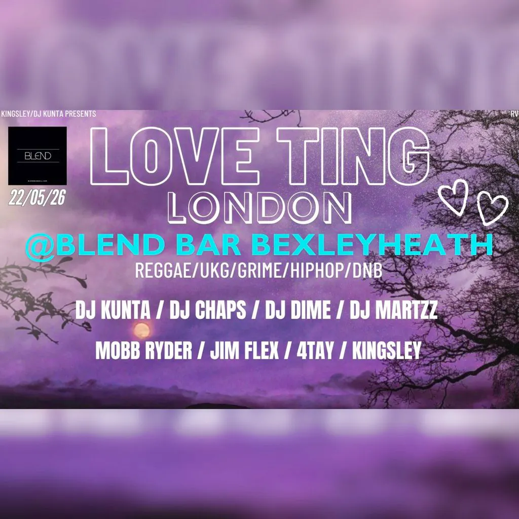 Love Ting @Blend Bar ,Bexleyheath ,22/05/26 at Blend Bar And Grill