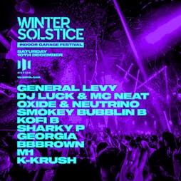 Winter Solstice - Indoor Garage Festival Tickets | Motion Bristol  | Sat 10th December 2022 Lineup
