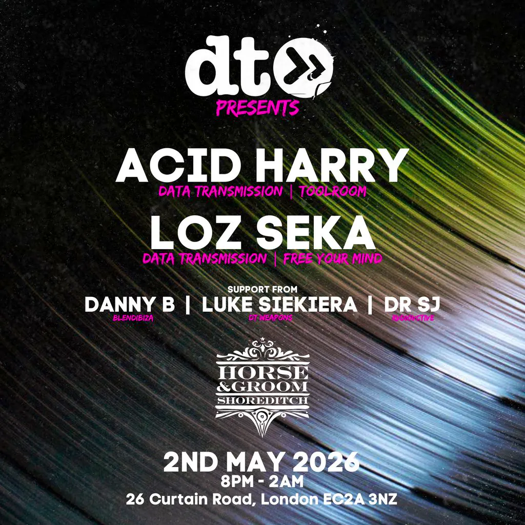 Data Transmission Presents free launch party at The Horse And Groom