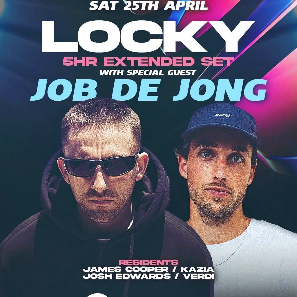 Locky (5hr extended set) + Job de Jong // 44 SERIES Sat 25th Apr at 44 Moulsham Street