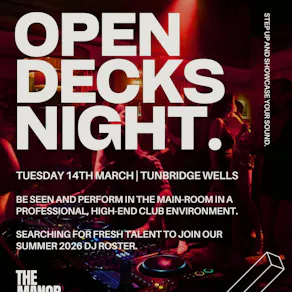 Open Decks Night in Tunbridge Wells