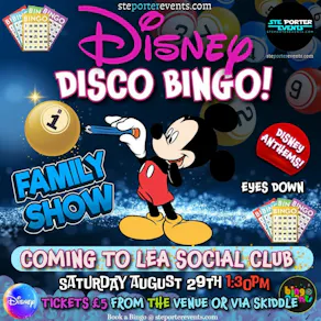 Disney Family Disco Bingo