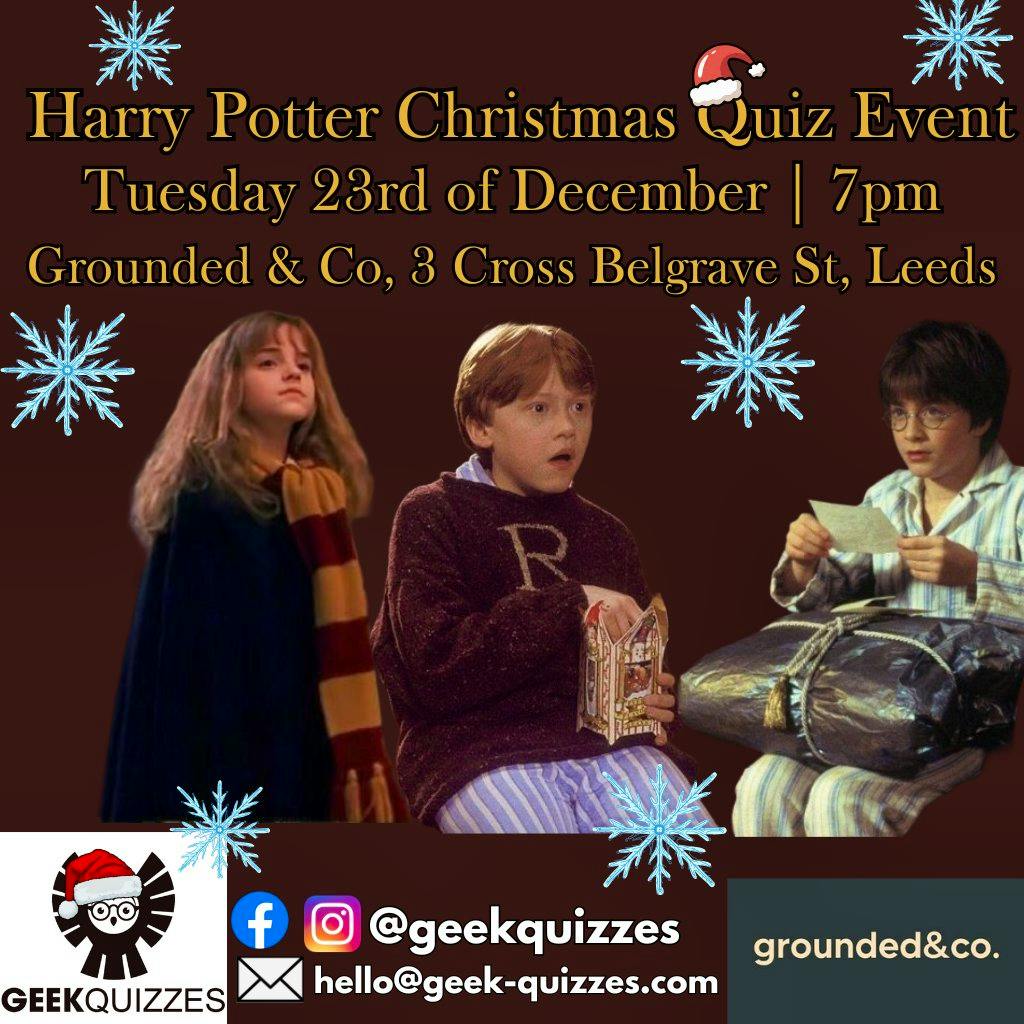 Harry Potter Christmas Quiz Event at Grounded And Co