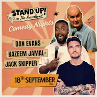 Stand Up Comedy with Jack Skipper, Dan Evans, & Kazeem Jamal at Papillon