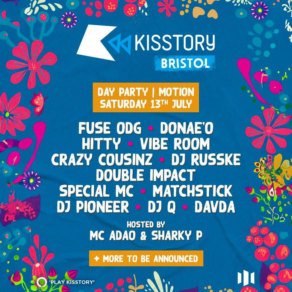 Kisstory Day Party | Motion Bristol Sat 13 July 2024