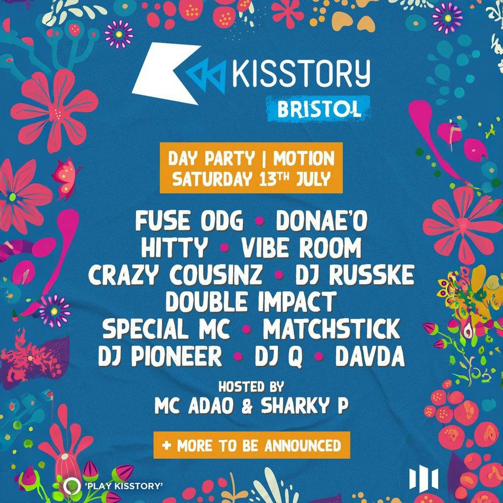 Kisstory Day Party | Motion Bristol Sat 13 July 2024