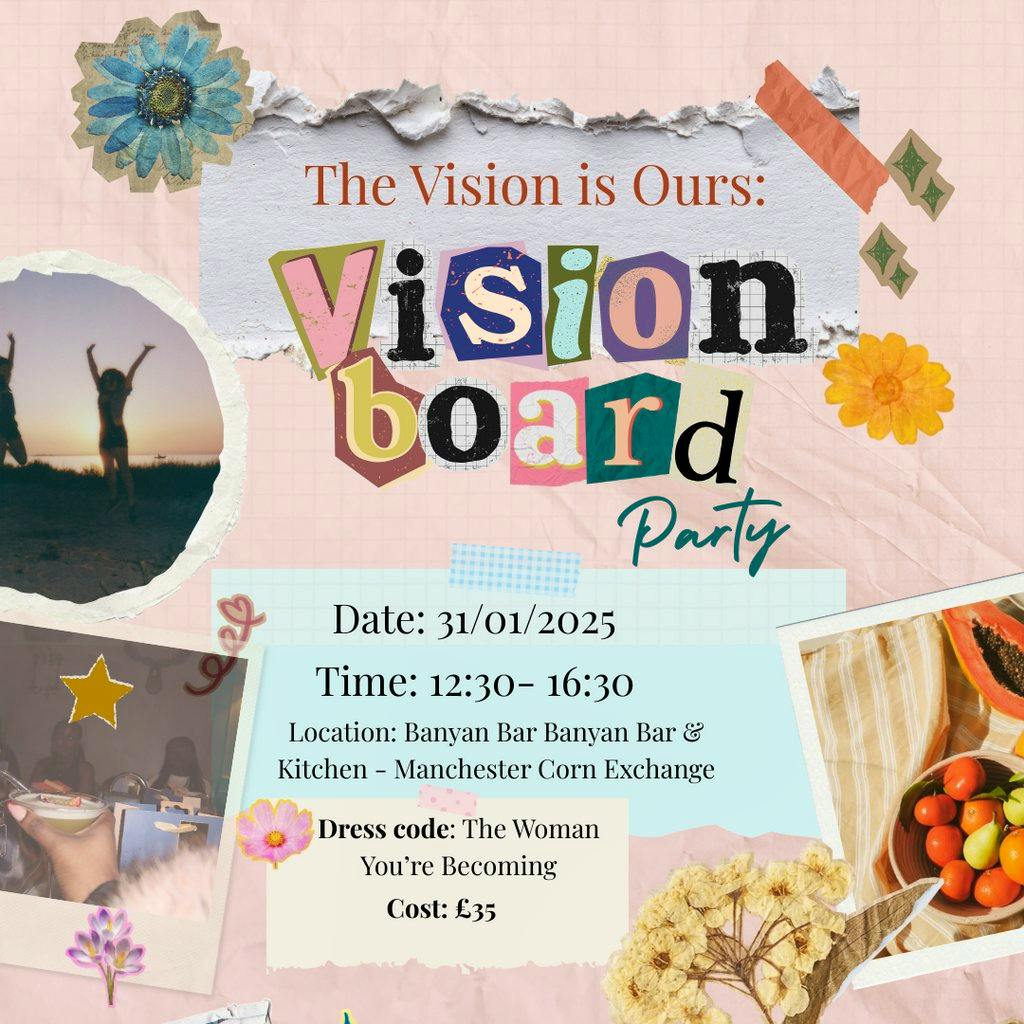 Vision Board Making at The Root   Banyan Bar And Kitchen