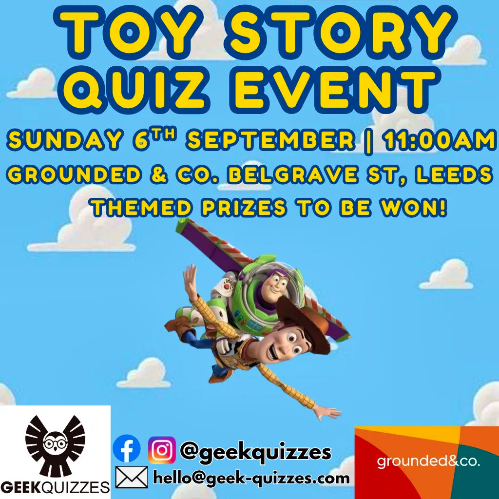 Toy Story Quiz Event at Grounded And Co