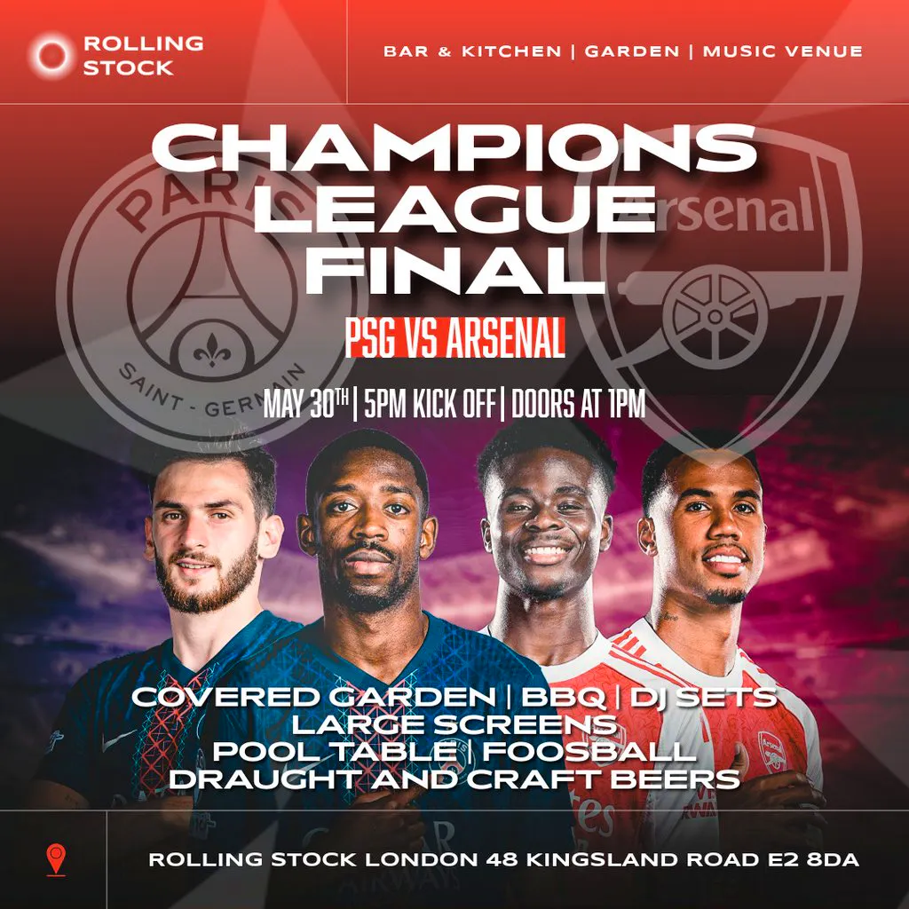 Champions League Final - Garden screening at Rolling Stock