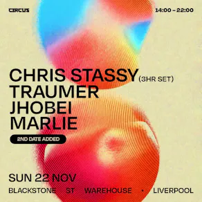 Circus Presents Chris Stassy Sun 22nd Nov Liverpool