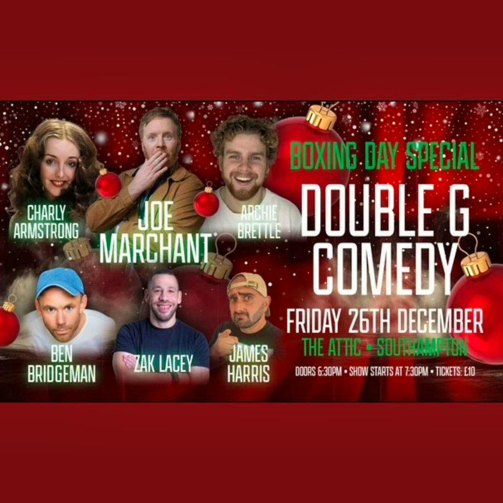Double G Comedy Christmas Comedy Special at The Attic Southampton