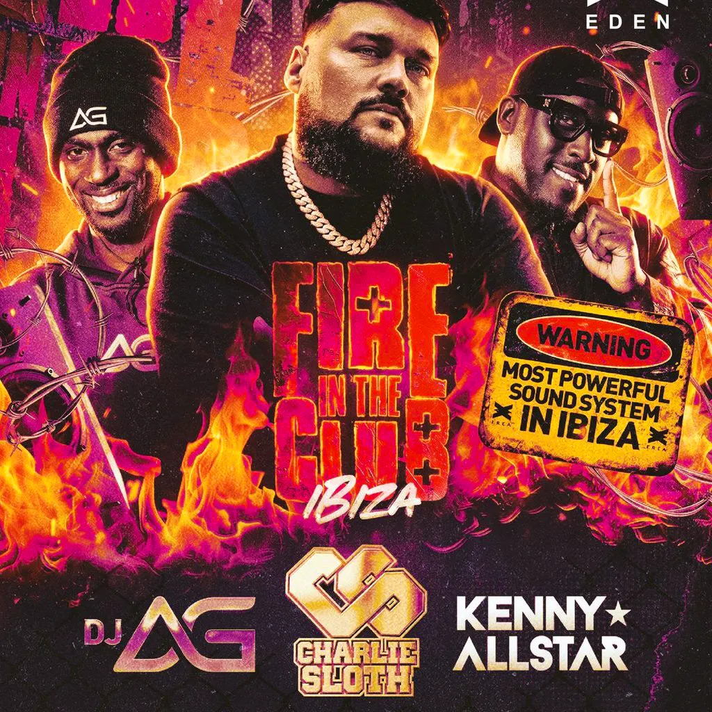 Fire In The Club Ibiza at Eden at Eden Ibiza