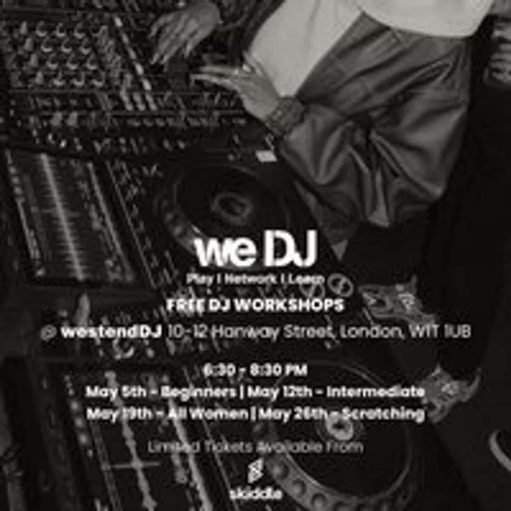 we DJ FREE DJ Workshops In May - Women Only at Westend DJ Central London