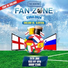 Fanzone : England vs. Slovenia at The Dickens Inn Middlesbrough