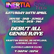 Debut Multi Genre Rave at Lincoln Labour Club And Institute Ltd