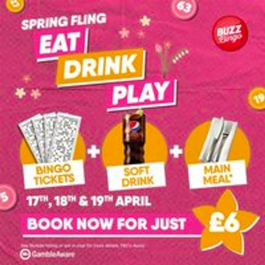 Spring Fling Tickets - Buzz Bingo Swindon 17/04 at Buzz Bingo Swindon