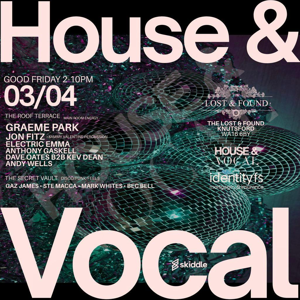 House & Vocal - Easter Brunch at Lost And Found