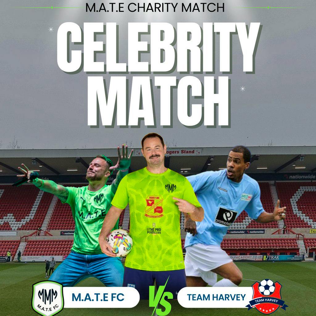 celebrity Chartiy football match at The County Ground Swindon In Swindon