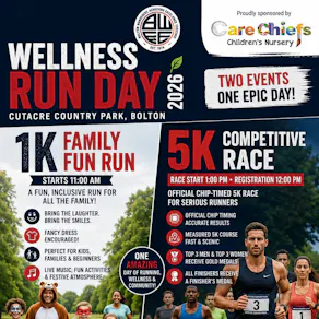 Official Chip-Timed 5K Race + Family Wellness Festival