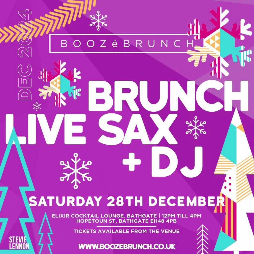 Tickets Booze Brunch Elixir Cocktail Lounge Bathgate Sat 28 December