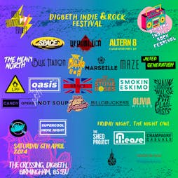 Digbeth Indie & Rock Festival Tickets | The Crossing Digbeth Birmingham  | Sat 6th April 2024 Lineup