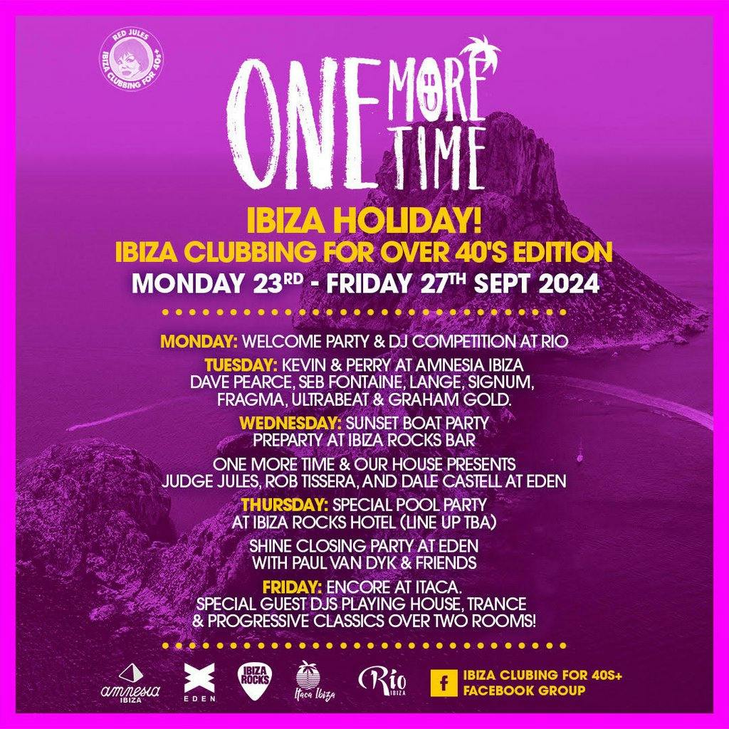 One More Time! Holiday Eivissa Illes Balears Eivissa Mon 23